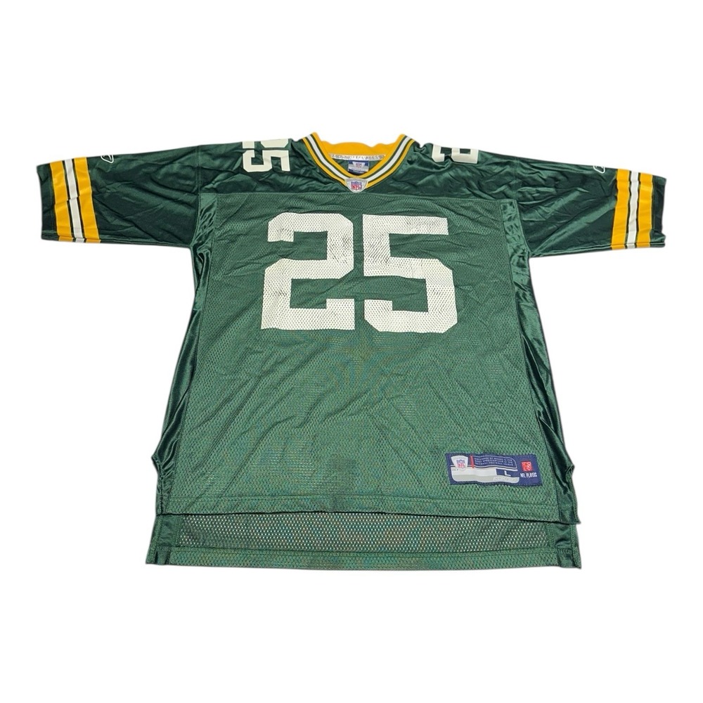 Reebok Ryan Grant Jersey Men's Size L Green Bay Packers NFL Football Home #25